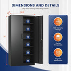 Yizosh Metal Garage Storage Cabinet - Image 3