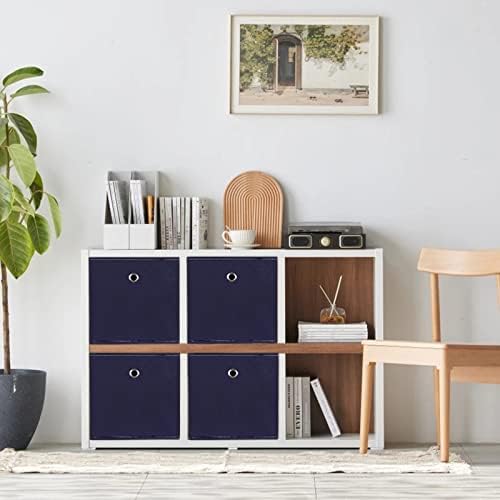 Foldable Storage Cubes Bins, 11 Inch Cloth Storage Cube Fabric Storage Box - Image 4