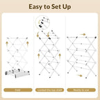 Clothes Drying Rack Collapsible, Heavy Duty Foldable Laundry Rack - Image 5
