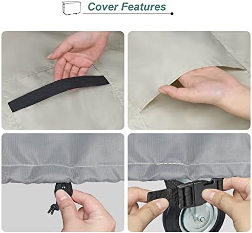 Waterproof Cooler Cart Cover 36L x 20W x 34H inch - Image 4