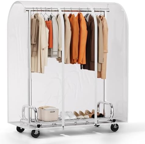 HOKEEPER Clothes Rack with Cover Clothing Racks by HOKEEPER
