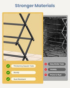 APEXCHASER Oversize 3-Tier Clothes Drying Rack, No Install - Image 6