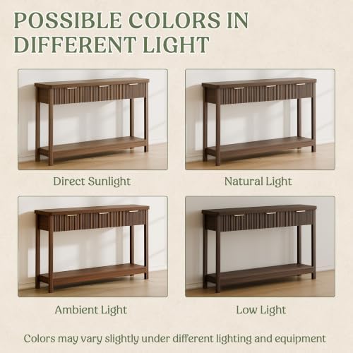 Lulive Fluted Console Table, 51 Inch Entryway Table - Image 4