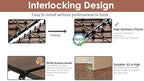 PrimeZone 27 PCS Solid Acacia Wood Interlocking Patio Deck Tiles Outdoor - Image 4