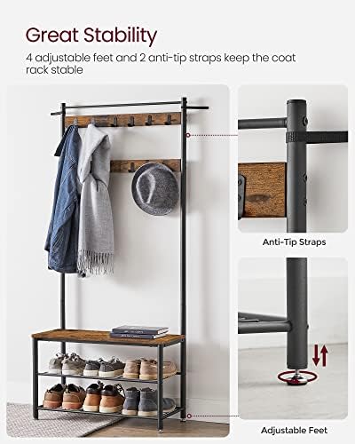 VASAGLE Coat Rack, Hall Tree - Image 6