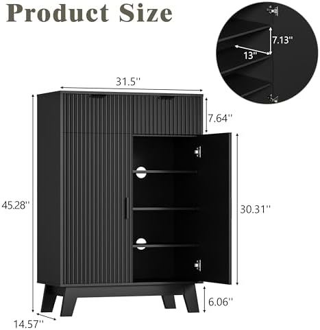 HUANLEGO Shoe Cabinet Storage for Entryway - Image 2