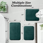 HUXMEYSON Bathroom Rugs Sets 3 Piece, Non-Slip & Quick Dry Bath Mat Set - Image 2
