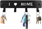 4-Hook Metal Key Holder Wall Mount by Unknown