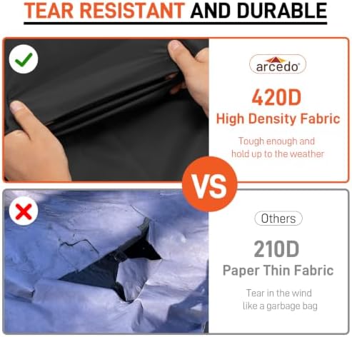 Arcedo 2 Pack Waterproof Patio Chair Covers - Image 3