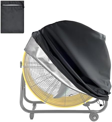 Industrial Fan Cover, 600D Oxford Heavy Duty Outdoor Cover, Waterproof & by TIFILE