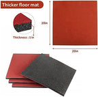 MYOYAY 4 Pack Interlocking Tiles 20"x20"x1" Heavy Duty Rubber Tile Green - Image 2