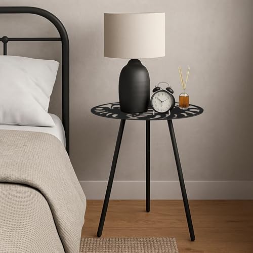 Party Zealot 1 Pack Extra-Large Metal Outdoor Side Tables 18 Inches Outside End - Image 7