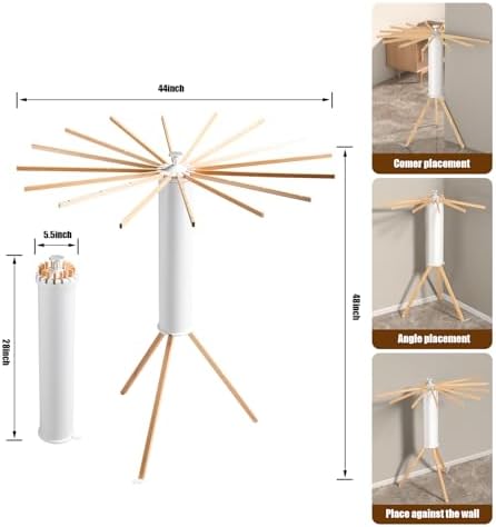 Foldable Clothes Drying Rack, Portable Garment Drying Rack - Image 4