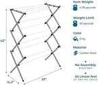 Honey-Can-Do 6-Tier Collapsible Steel Clothes Drying Rack, 24 ft - Image 6