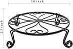 NSYOOMH 1 pack 10"-12" Metal Plant Stand Outdoor, - Image 6