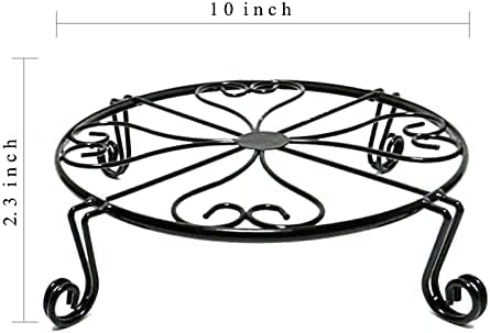 NSYOOMH 1 pack 10"-12" Metal Plant Stand Outdoor, - Image 6