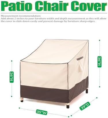 F&J Outdoors Patio Chair Covers - Image 2