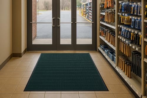 Guardian WaterGuard Indoor/Outdoor Wiper Scraper Floor Mat, Rubber/Nylon - Image 2