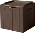 Devoko 31 Gallon Waterproof Outdoor Storage Box Resin Deck Box Lockable and UV by DEVOKO