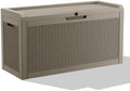 DRATO 70 Gallon Outdoor Storage Box Waterproof, Lockable Resin Deck Box by DRATOprovidesawarmandcozy