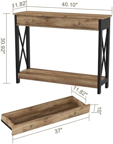 Treocho 40" Farmhouse Console Table - Image 2