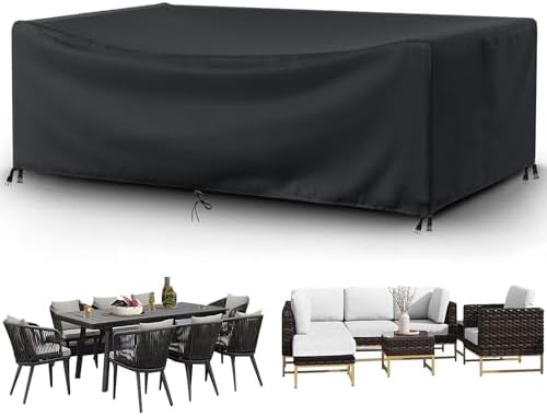 Outdoor Patio Furniture Covers Waterproof 100" L x 60" W x 40" H Rectangular by Ziewee
