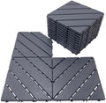 44 PCS 12"x12" Interlocking Deck Tiles by Unknown