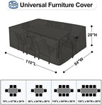 OutdoorLines Waterproof Patio Table Furniture Covers - Image 2