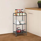 MAX Houser 3 Tier Extendable Industrial Storage Rack, Charcoal Gray - Image 2
