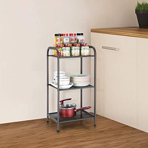 MAX Houser 3 Tier Extendable Industrial Storage Rack, Charcoal Gray - Image 2