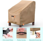 2 Pack Outdoor Patio Chair Covers Waterproof 30"Wx27"Dx36"H - Image 4