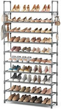 VTRIN 10 Tiers Shoe Rack Tall Large Capacity Wide Shoe Organizer Sturdy Shoe by VTRIN