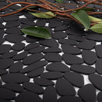Black Pebble Tile for Shower Floor by Adolif