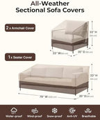 Loriano 3-Piece Patio Furniture Covers - Image 2