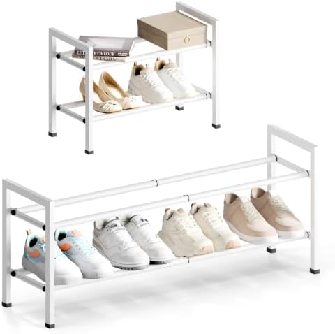 Bumusty 2 Tier Expandable Shoe Rack by BUMUSTY