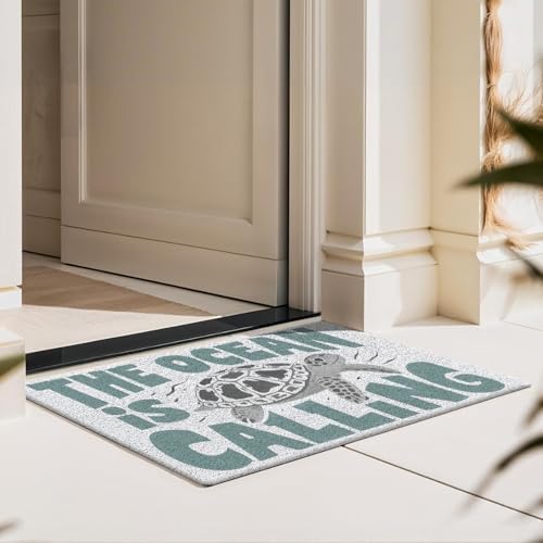 Sea Turtle Beach Door Mat, Coastal Beach Welcome Mats - Image 4