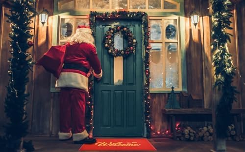 T.HENV Christmas Door Mat Outdoor, 30x17.5 Waterproof All-Season Front Door Mat - Image 3