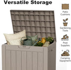 35 Gallon Outdoor Storage Box, Lockable Waterproof Deck Box - Image 4