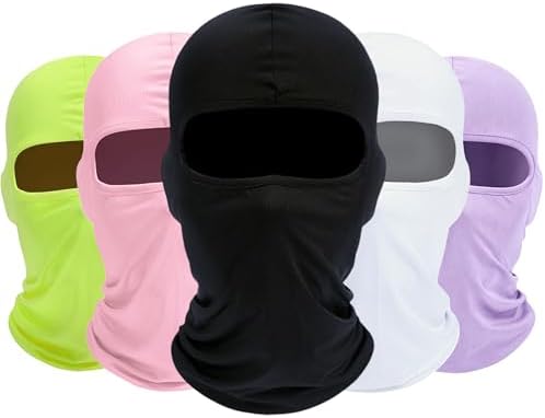 ROXUN Balaclava Ski Mask, 5 Pack Neck Gaiter Motorcycle Summer Cooling by Roxun