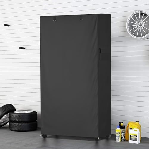 Storage Shelf Cover, Outdoor Heavy Duty 600D 60''W x 24''D x 72''H Dustproof - Image 2