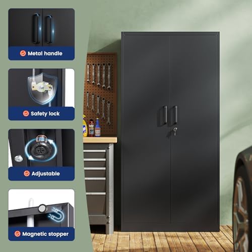 Yizosh Metal Garage Storage Cabinet - Image 4