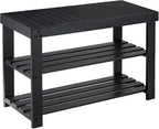 Pipishell 3 Tier Bamboo Shoe Rack Bench by Pipishell