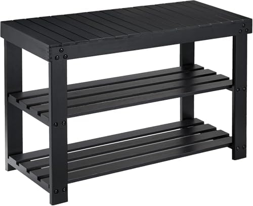 Pipishell 3 Tier Bamboo Shoe Rack Bench by Pipishell