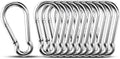 10pcs 2.75 inch Small 304 Stainless Steel Carabiner Clip Hooks Spring Snap by KINLINK