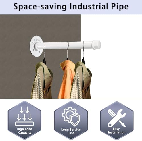 Sumnacon Wall Mounted Clothes Rack - Image 2