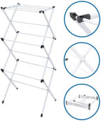 Honey-Can-Do 3-Tier Compact Clothes Drying Rack, 16 ft, No Assembly - Image 6