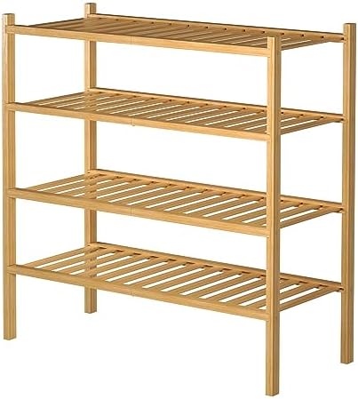 ROMGUAR CRAFT 4 Tier Bamboo Shoe Rack - Image 7