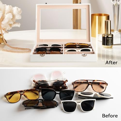 Frebeauty 8-Slot Sunglass Organizer, Sunglass Holder - Image 6