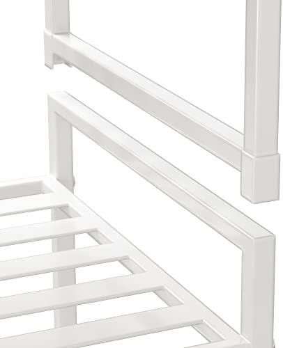Simple Houseware 3-Tier Stackable Metal Panel Shoe Rack - Image 6