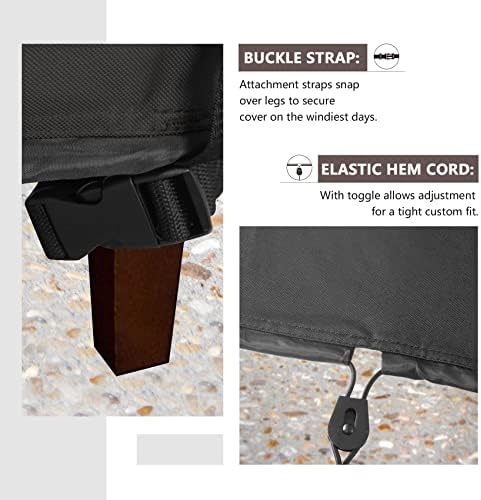 ULTCOVER Waterproof Outdoor Deck Box Cover 54L x 28W x 24H in - Image 5